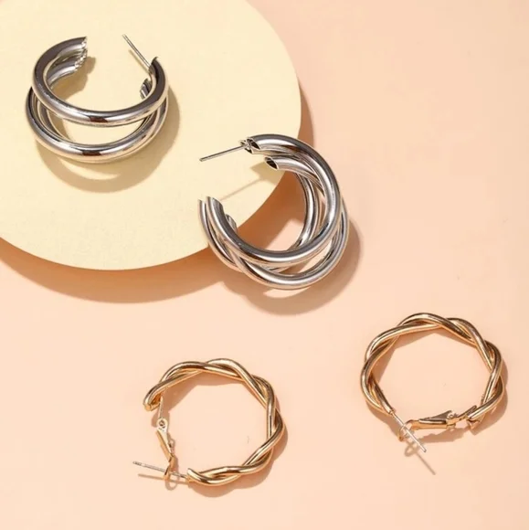 ⭐2 Pairs of Hoop Earrings - Picture 16 of 16